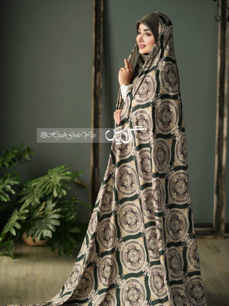 چادر رنگی سیلک ژاکارد کد 5103 - Image 1