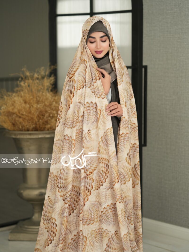 چادر رنگی سیلک ژاکارد کد 5144 - Image 1