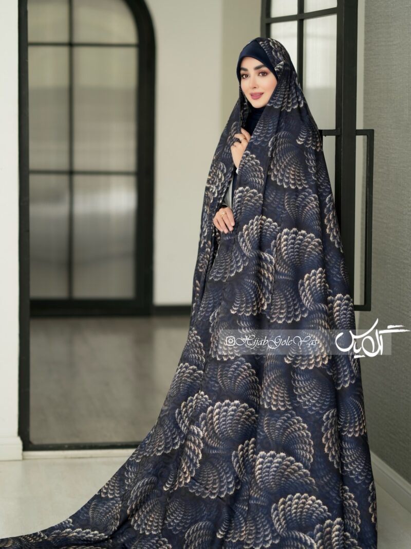 چادر رنگی سیلک ژاکارد کد 5145 - Image 1