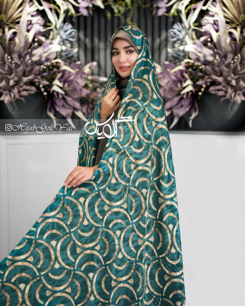 چادر رنگی سیلک ژاکارد کد 5160 - Image 1