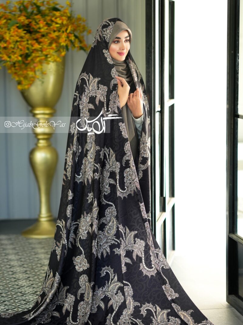 چادر رنگی سیلک ژاکارد کد 5175 - Image 1