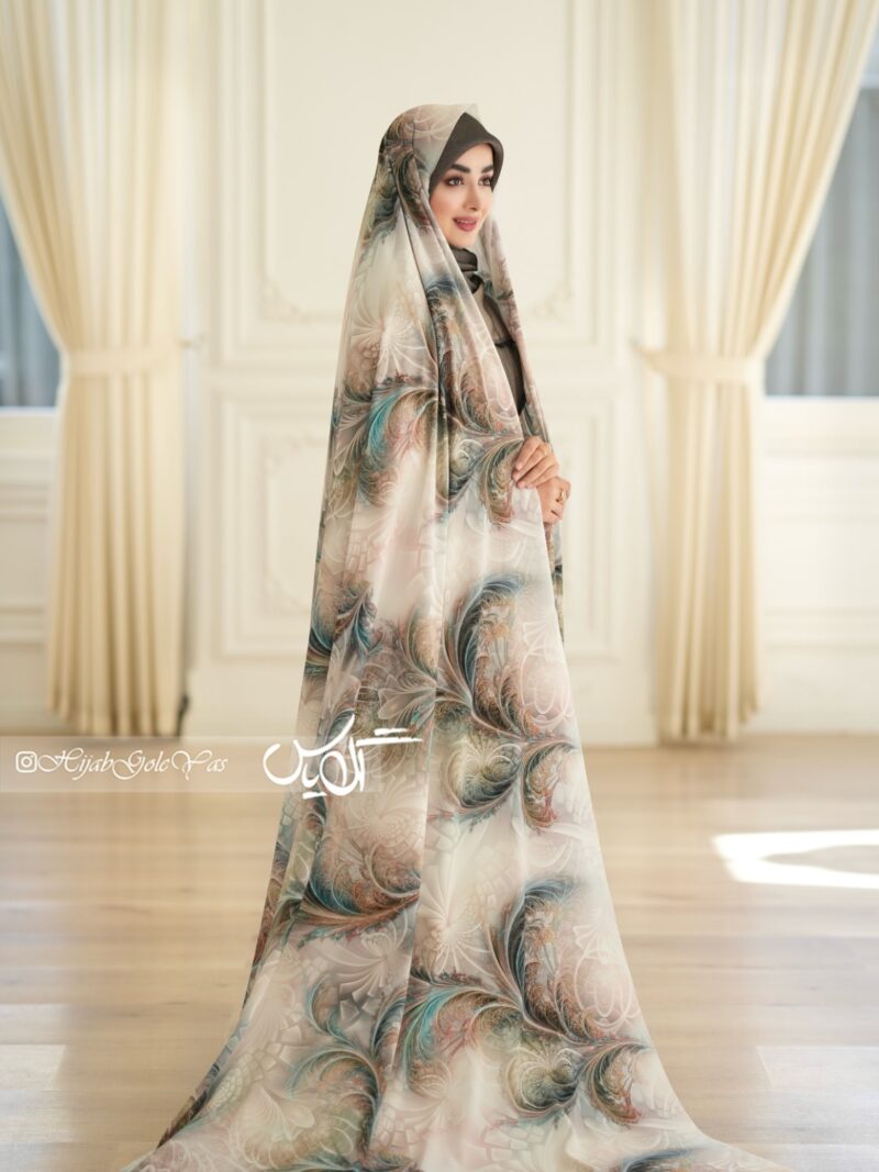 چادر رنگی سیلک اندونزی کد 5186 - Image 1