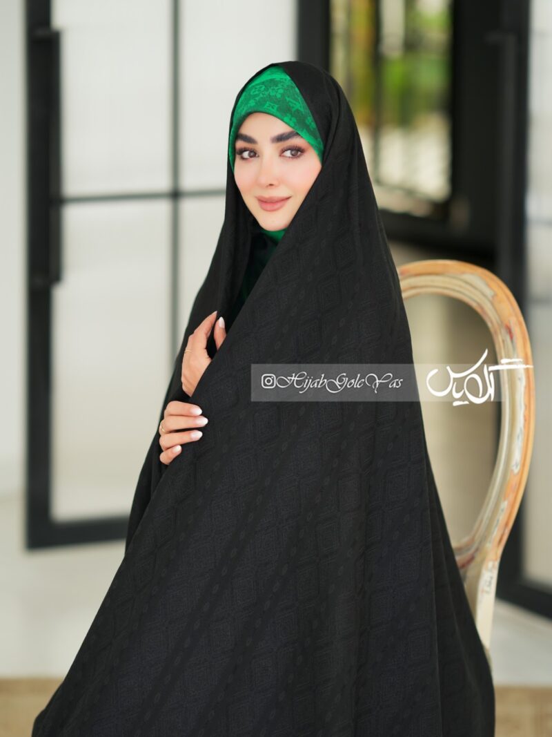 چادر مشکی طرح دار ویتنام کد 5292 - Image 1
