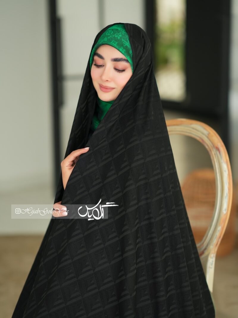 چادر مشکی طرح دار ویتنام کد 5295 - Image 1