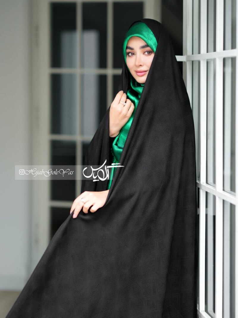 چادر مشکی طرح دار ویتنام کد 5296 - Image 1
