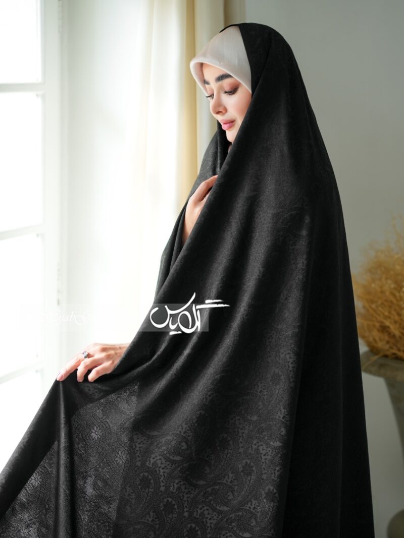 چادر مشکی طرح دار ویتنام کد 5297 - Image 1