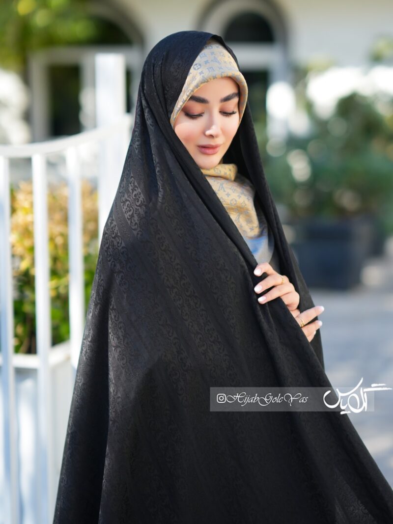 چادر مشکی طرح دار ویتنام کد 5299 - Image 1