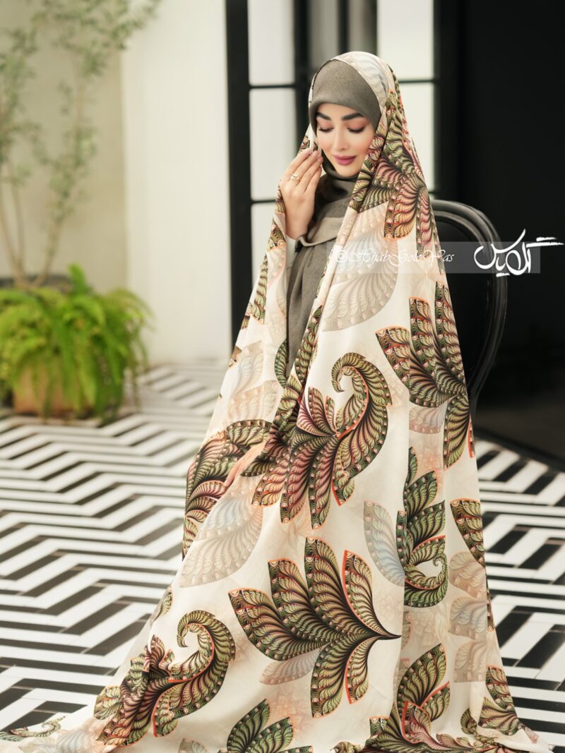 چادر رنگی سیلک اندونزی کد 5355 - Image 1