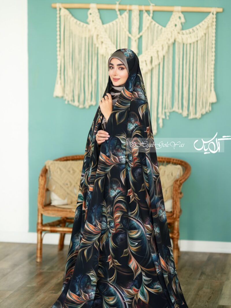 چادر رنگی سیلک اندونزی کد 5360 - Image 2