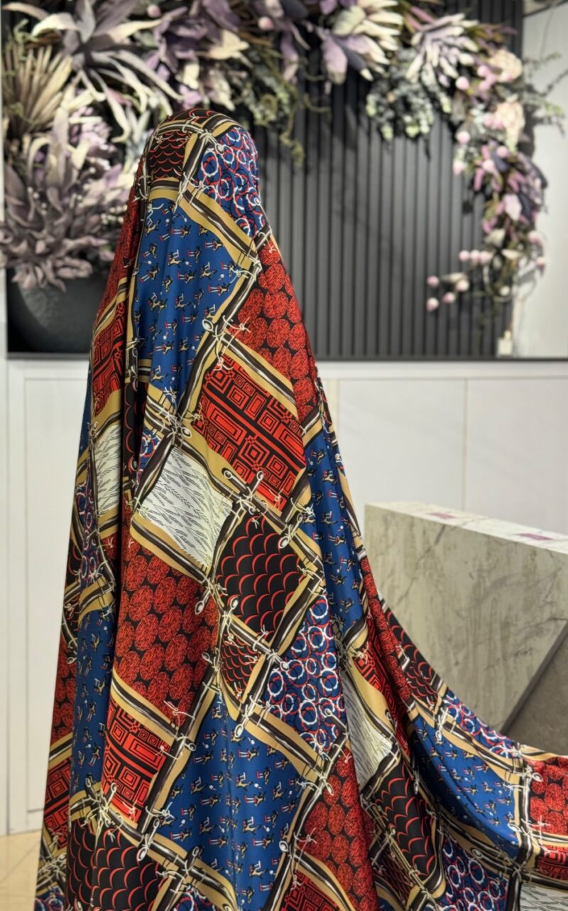 چادر رنگی سیلک وارداتی کد 5411 - Image 1