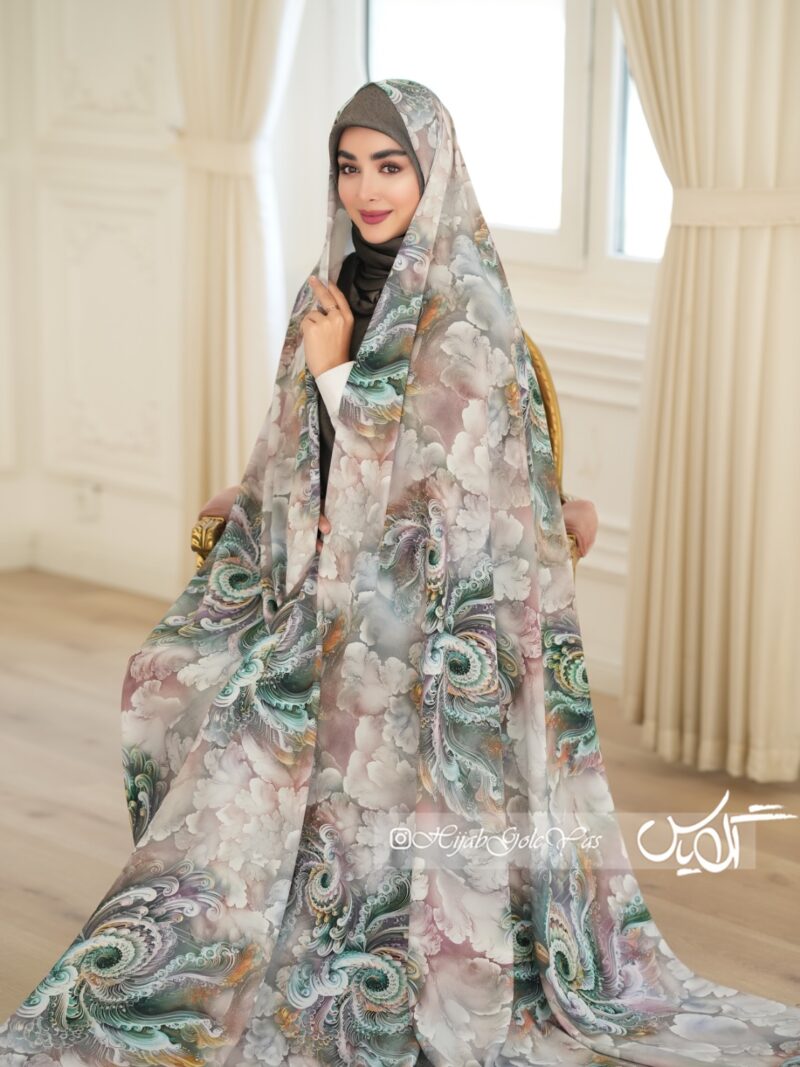 چادر رنگی سیلک اندونزی کد 5431 - Image 1