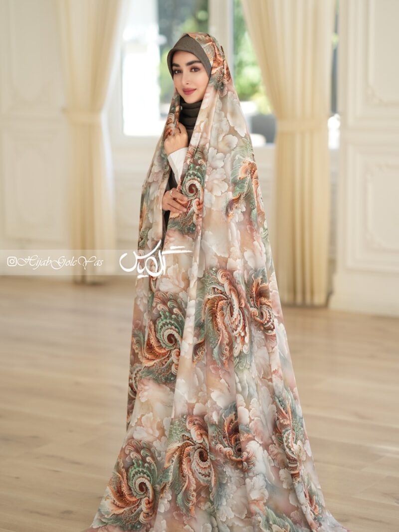 چادر رنگی سیلک اندونزی کد 5432 - Image 1