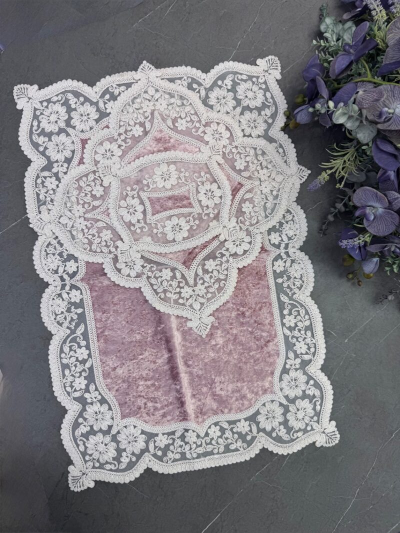 5749 سجاده و جانماز مخمل دانتل کد 5749 - Image 1