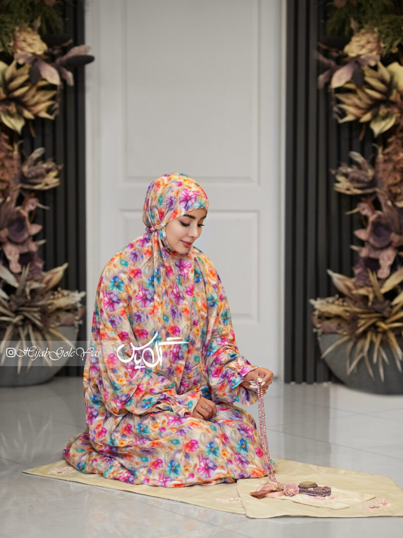 5841 چادر نماز آستین دار نوجوان کد 5841 - Image 1