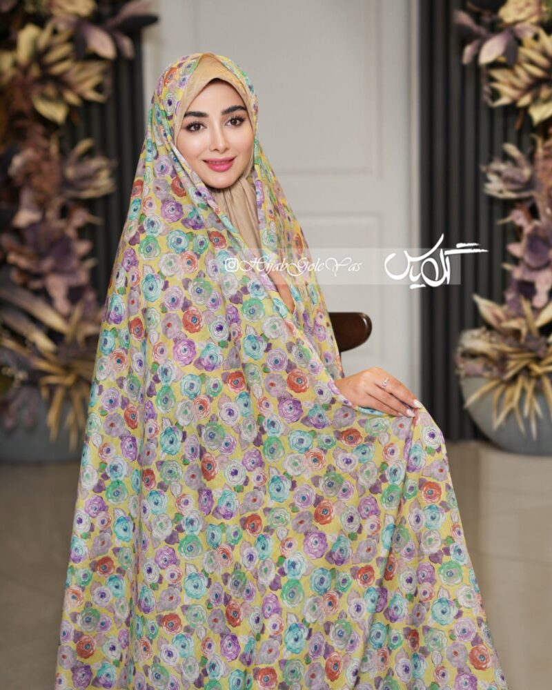 چادر رنگی وال نخی کد 5904 - Image 1