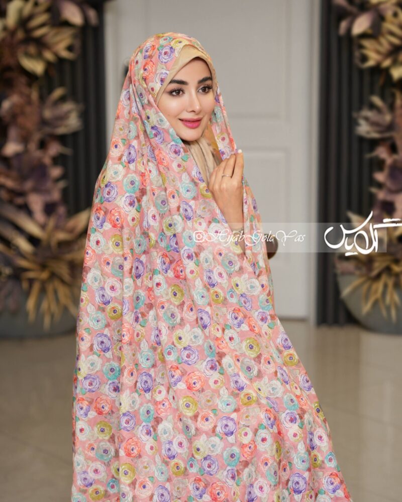 چادر رنگی وال نخی کد 5907 - Image 1