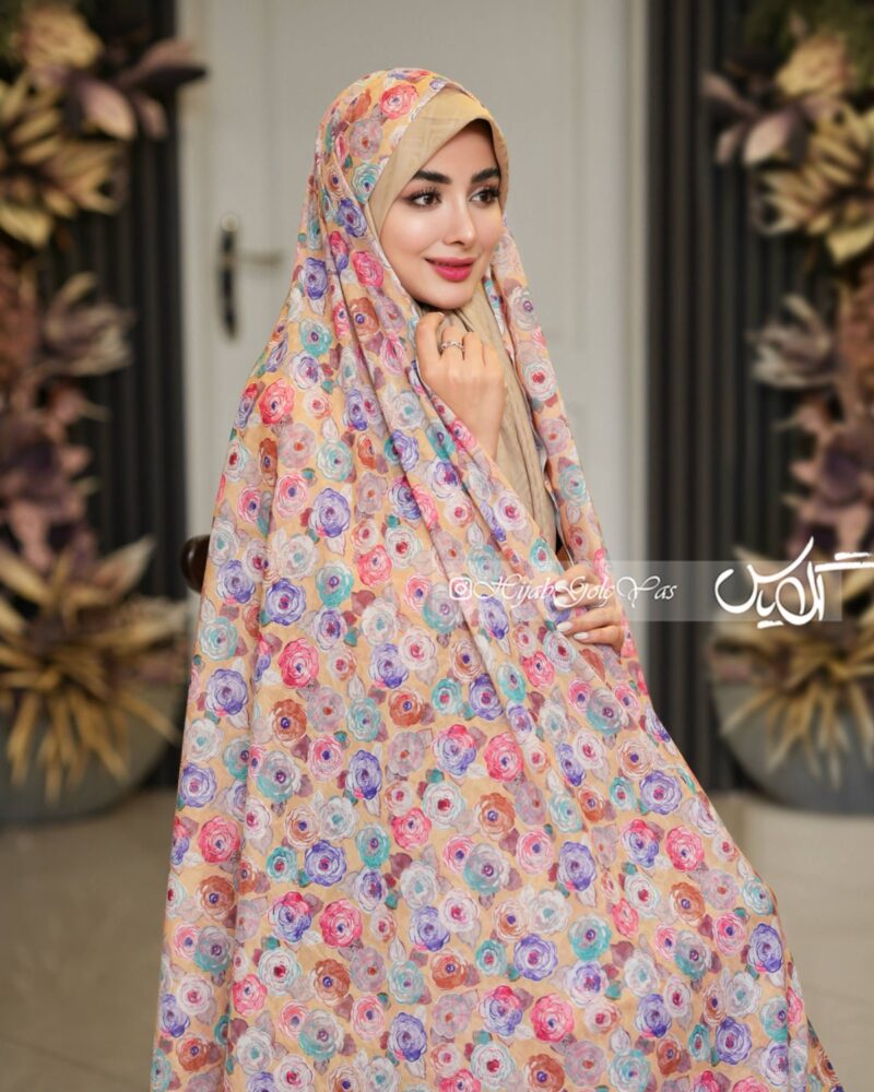 چادر رنگی وال نخی کد 5908 - Image 1