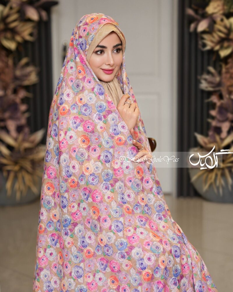 چادر رنگی وال نخی کد 5909 - Image 1