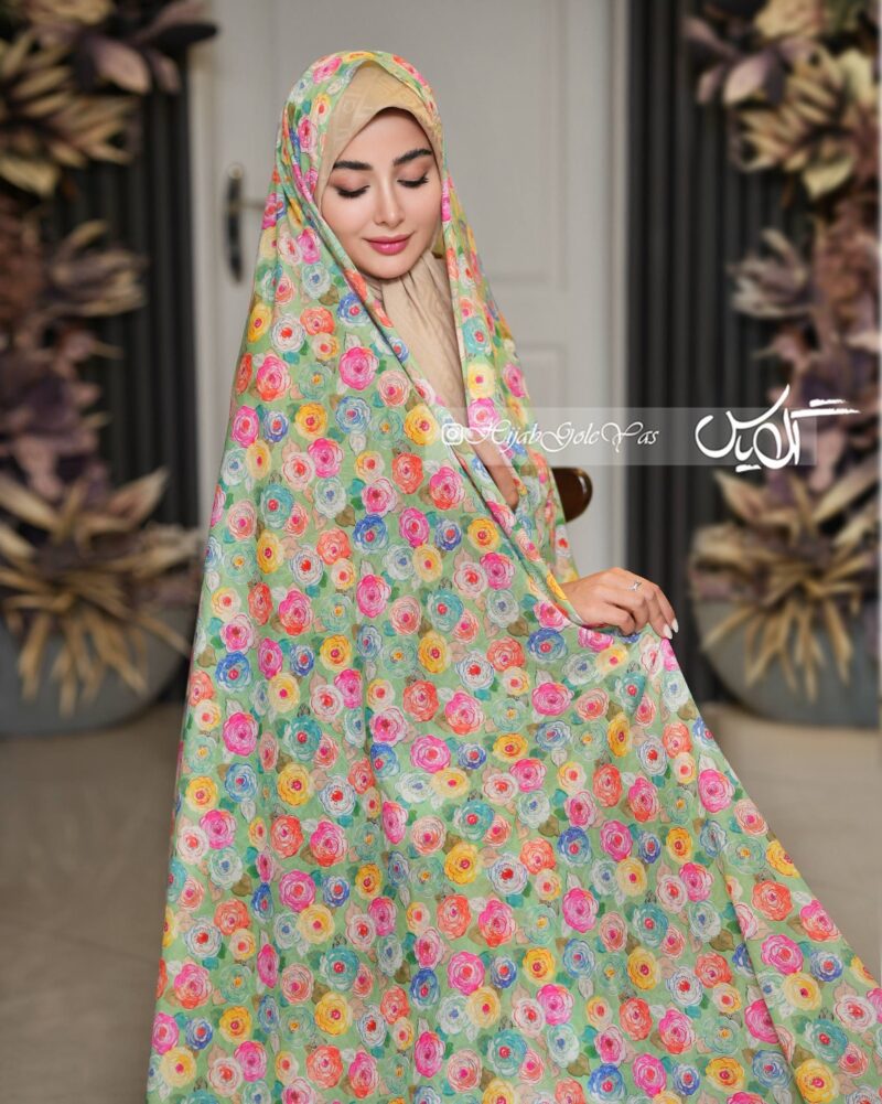 چادر رنگی وال نخی کد 5910 - Image 1