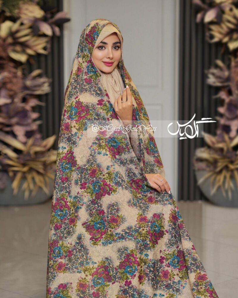 5912 چادر رنگی وال نخی کد 5912 - Image 1