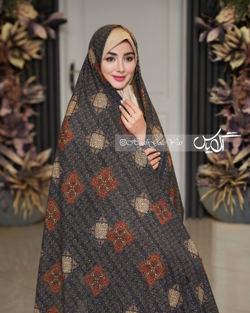 چادر رنگی وال نخی کد 5914 - Image 1