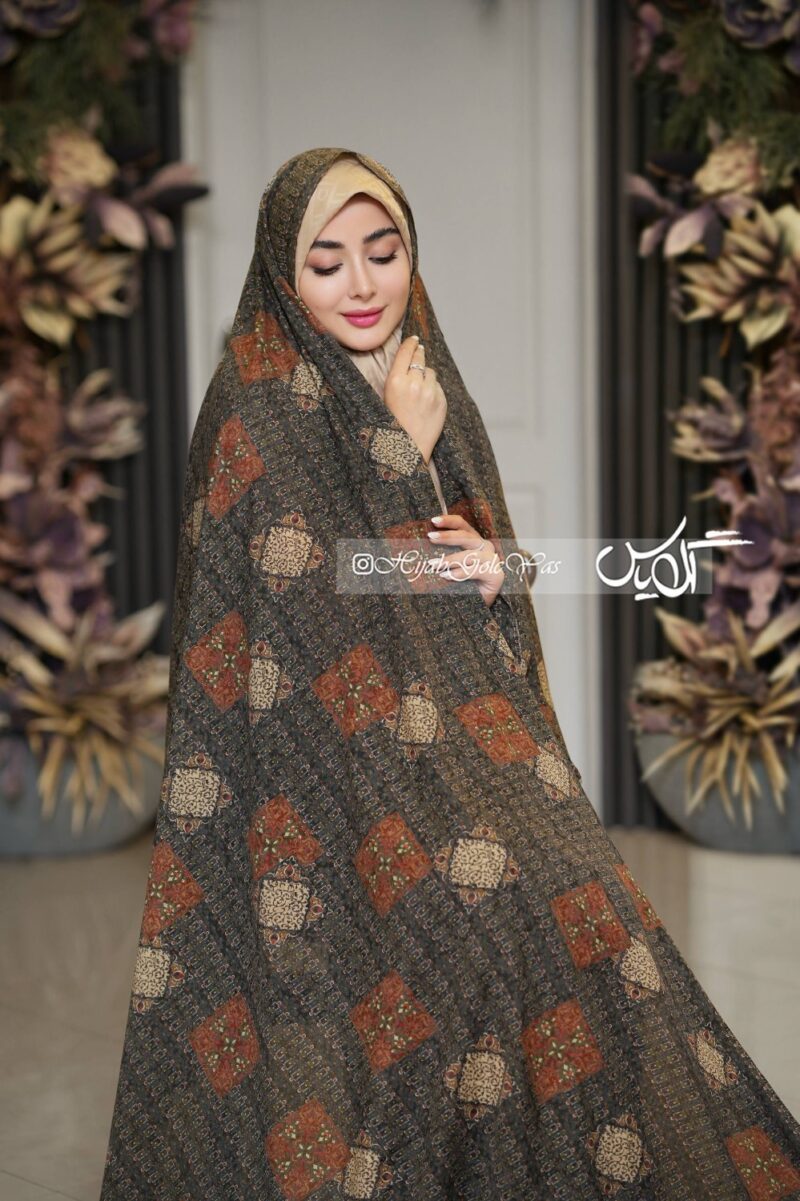 5915 چادر رنگی وال نخی کد 5915 - Image 1