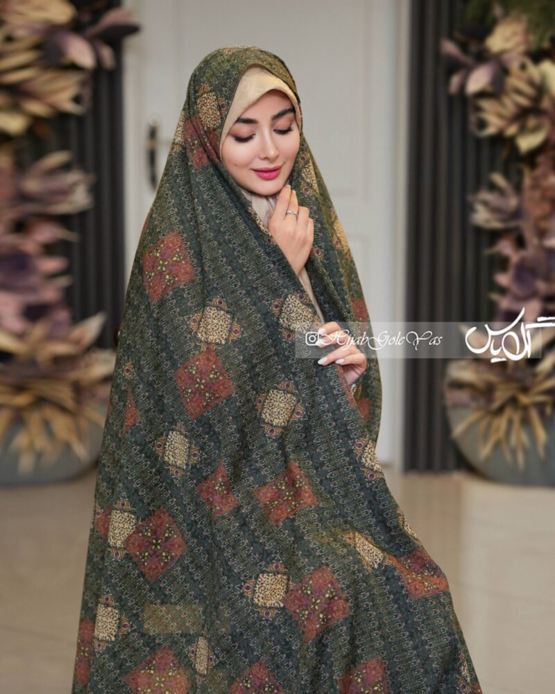 چادر رنگی وال نخی کد 5916 - Image 1