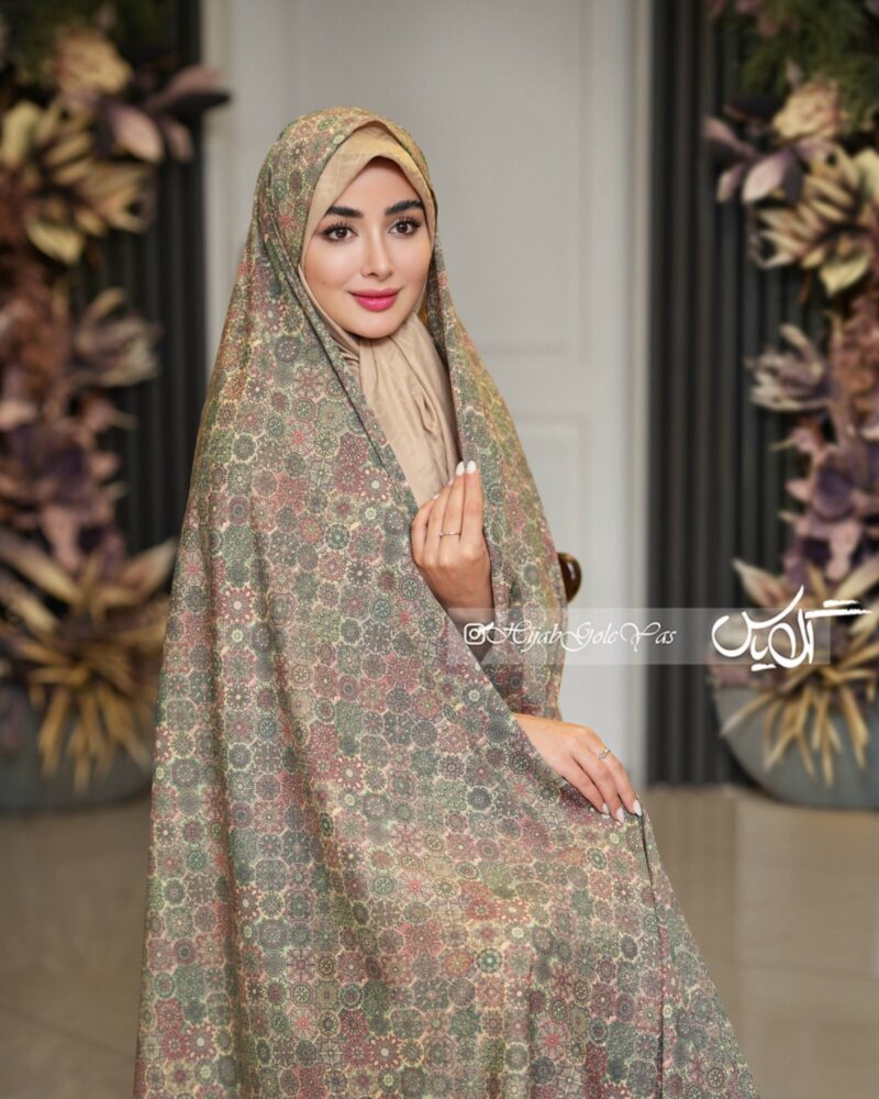 چادر رنگی وال نخی کد 5920 - Image 1