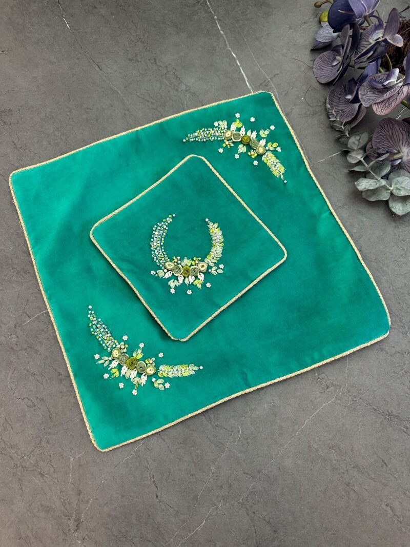 5923 جانماز مخمل روبان دوزی کد 5923 - Image 1