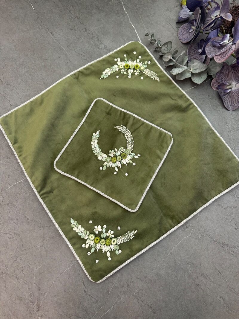 5928 جانماز مخمل روبان دوزی کد 5928 - Image 1