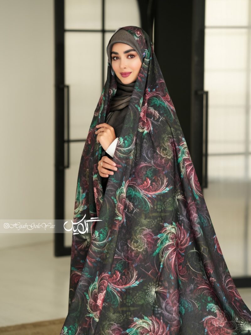 5935 چادر رنگی وال نخی کبیر کد 5935 - Image 1