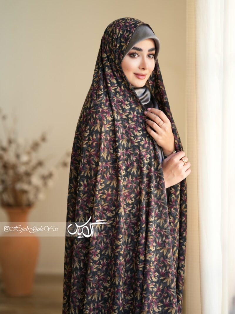 چادر رنگی وال نخی کد 5986 - Image 1