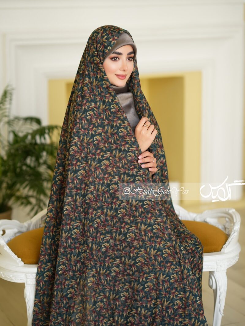 چادر رنگی وال نخی کد 5989 - Image 1