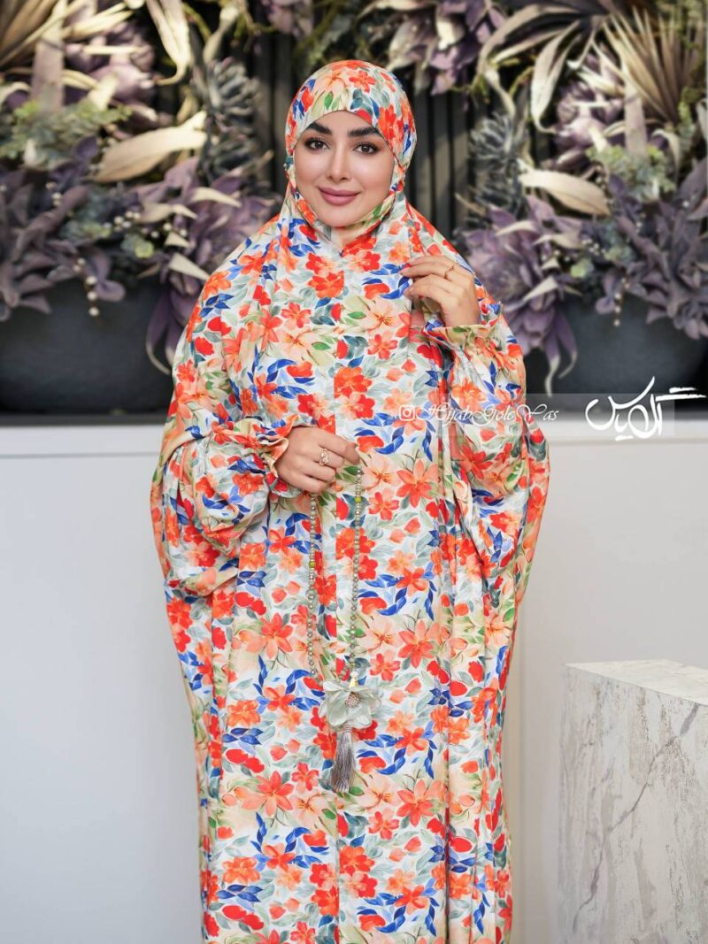 6008 چادر نماز آستین دار کد 6008 - Image 1