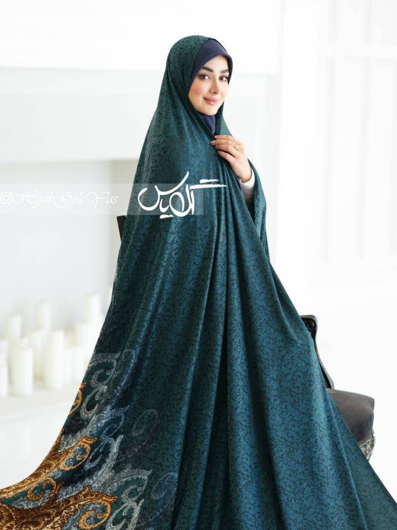 چادر رنگی سیلک ژاکارد کد 6023 - Image 1