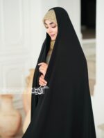 چادر مشکی ندا اعلاء کره سنتی آرمیتاژ کد 6038 - Image 2