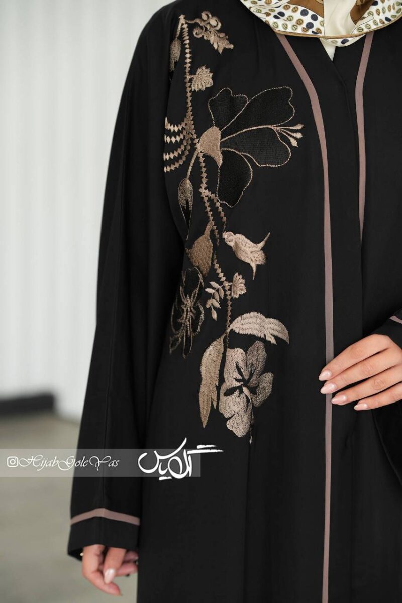 مانتو عبا اماراتی کد 6068 - Image 3