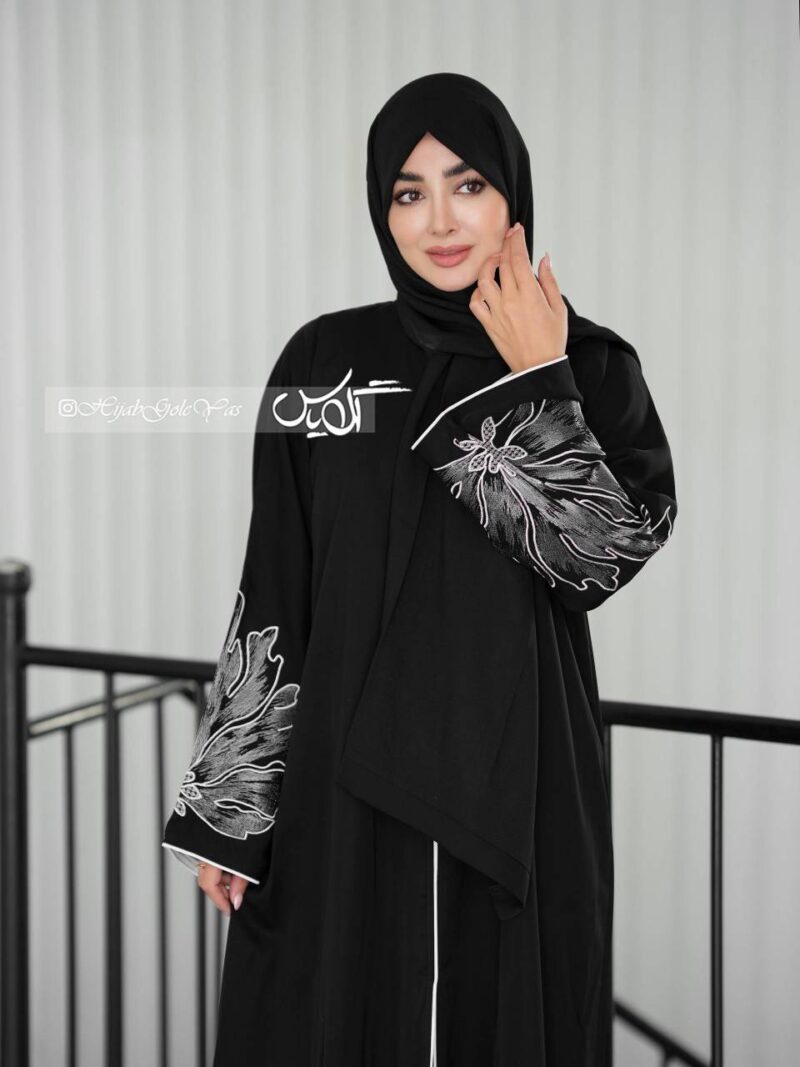 مانتو عبا اماراتی کد 6069 - Image 3