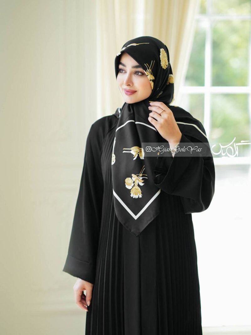 مانتو عبا پلیسه اماراتی کد 6072 - Image 2