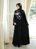 مانتو عبا پلیسه اماراتی کد 6072