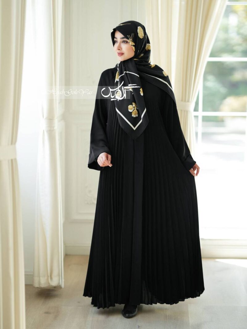 مانتو عبا پلیسه اماراتی کد 6072 - Image 1