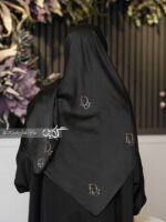 روسری مشکی نگین دار کد 6101 - Image 2