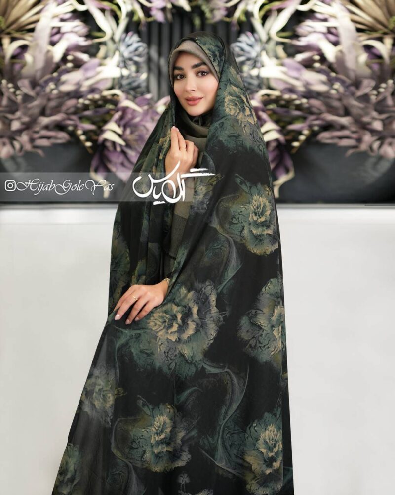 چادر رنگی کرپ نخ کد 6112 - Image 1