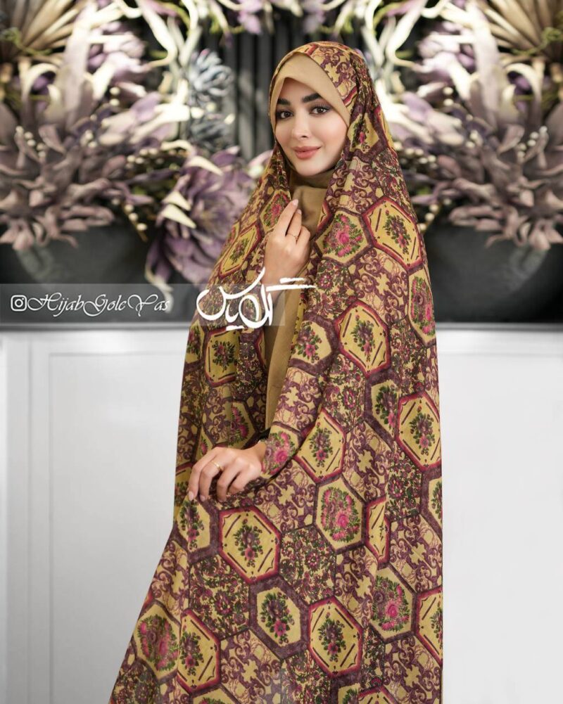 چادر رنگی وال نخی کد 6122 - Image 1