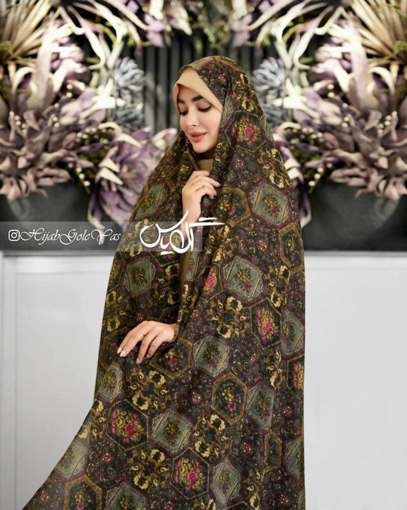 چادر رنگی وال نخی کد 6123 - Image 1